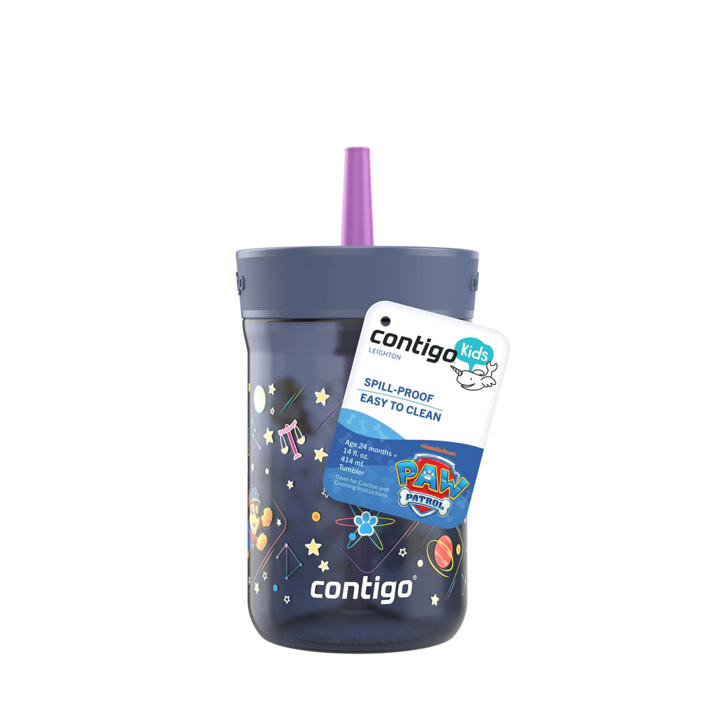 Contigo® Kids’ Leighton Straw Tumbler with Spill-Proof Leak-Proof Lid, 14oz